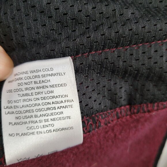 Lee XXL Regular Fit Men's Zip Up Jacket long sleeves 2XK Marled red/black pocket - Picture 9 of 10